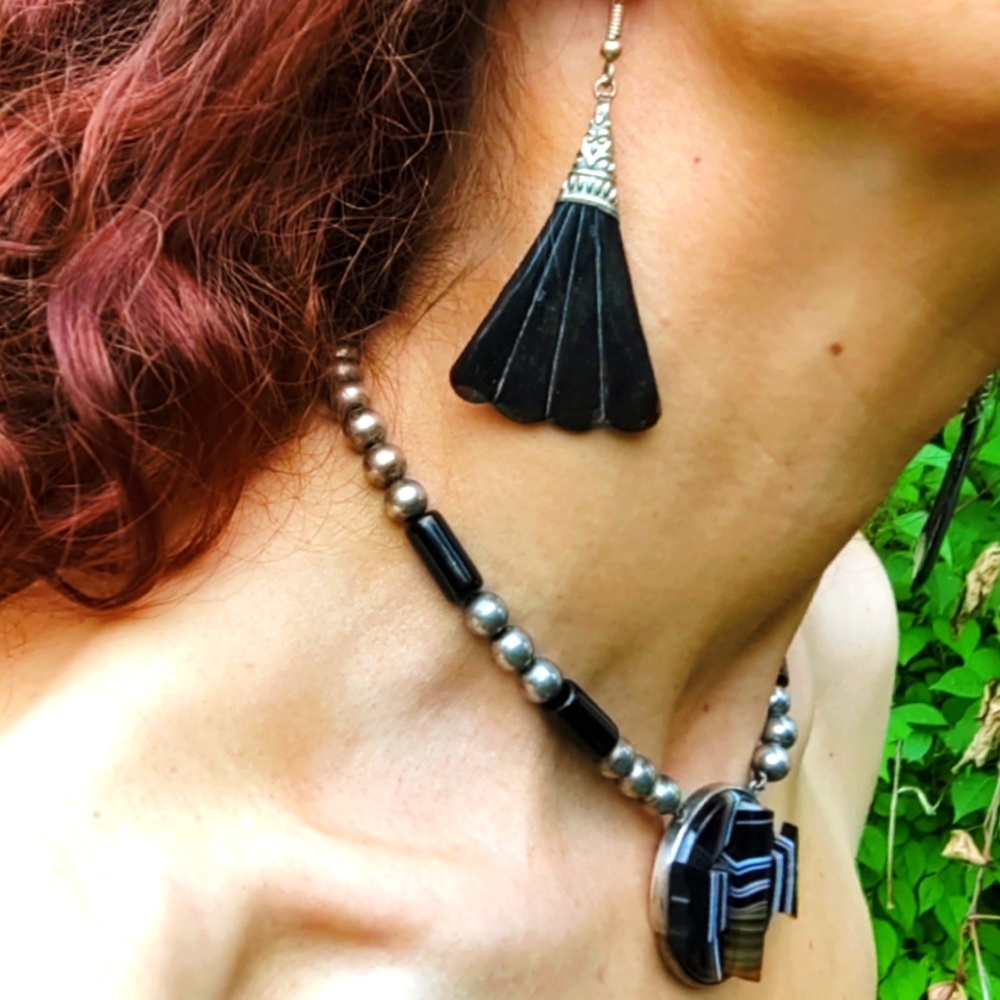 Vintage Horn Oversized Bohemian Earrings